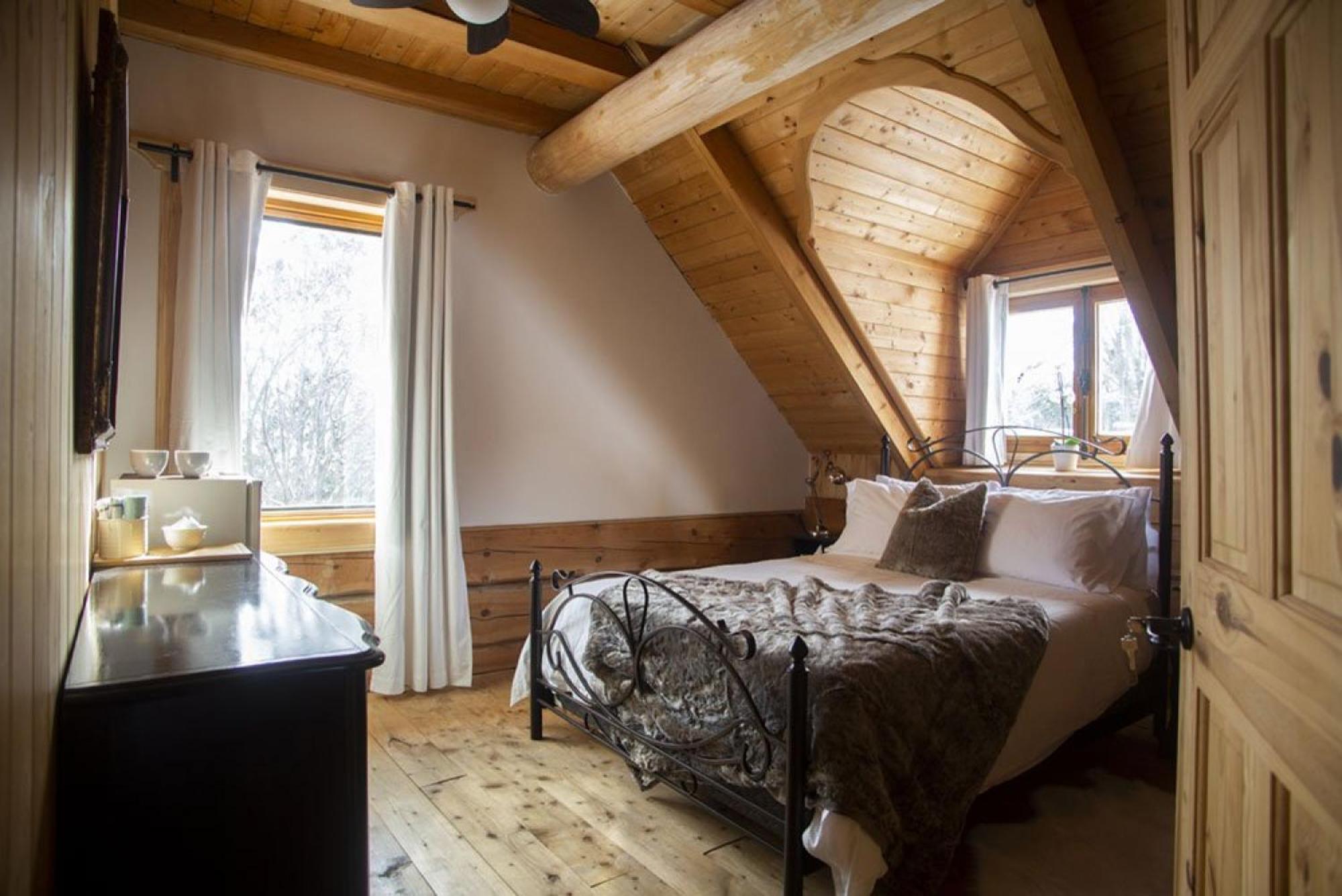 Hebergement "La Maison En Bois Rond" 생트-마리 객실 사진